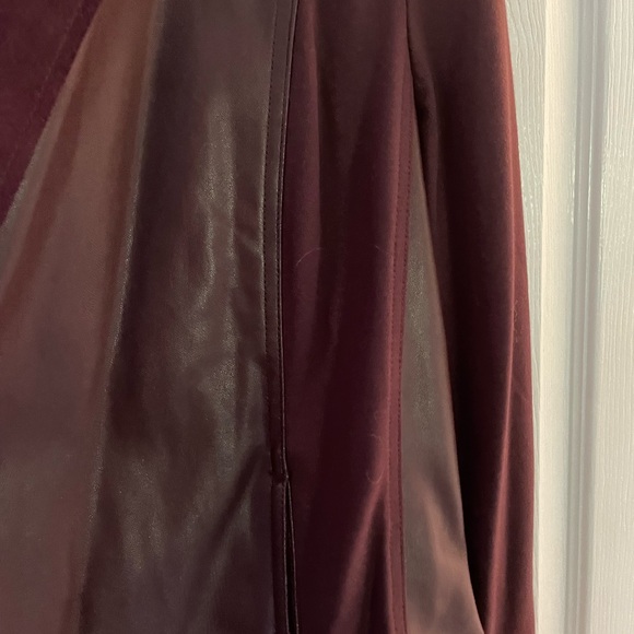 Moto style jacket, suede feel and leather feel - Picture 6 of 8
